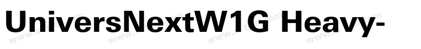 UniversNextW1G Heavy字体转换